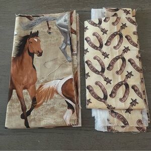 Horse Print Scrap Fabric Bundle